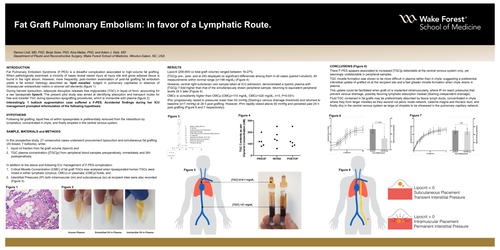 Preview of Fat Graft Pulmonary Embolism: In Favour Of A Lymphatic Route.