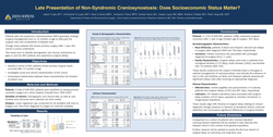 Thumbnail for Late Presentation Of Non-syndromic Craniosynostosis: Does Socioeconomic Status Matter?