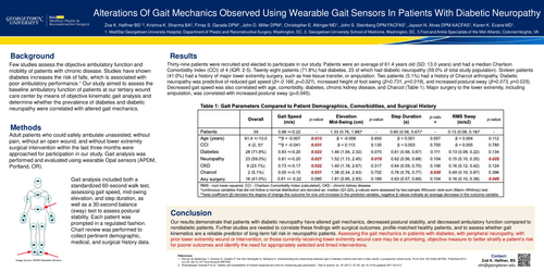 Preview of Alterations Of Gait Mechanics Observed Using Wearable Gait Sensors In Patients With Diabetic Neuropathy