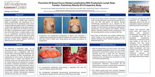 Preview of Prevention Of Breast Cancer Related Lymphedema With Prophylactic Lymph Node Transfer: Preliminary Results Of A Prospective Study