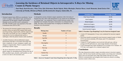 Thumbnail for Retrospective Analysis Of Plastic Reconstructive Surgery Incidence Of Retained Surgical Items As Confirmed On X-rays
