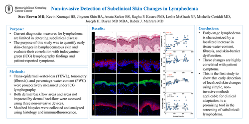 Preview of Non-invasive Detection Of Subclinical Skin Changes In Lymphedema: A Promising Screening Method For Early Stage Disease