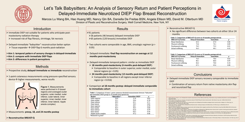 Preview of Let’s Talk Babysitters: An Analysis Of Sensory Return And Patient Perceptions In Delayed-Immediate Neurotized DIEP Flap Breast Reconstruction