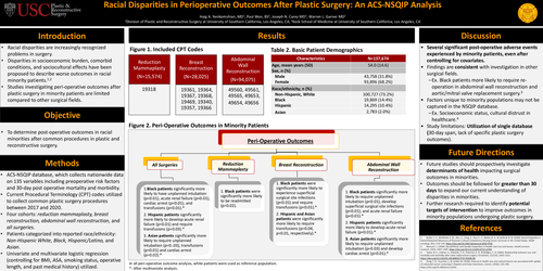 Preview of Racial Disparities In Peri-operative Outcomes After Plastic Surgery: An ACS-NSQIP Analysis