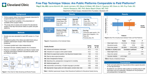 Preview of Free Flap Technique Videos: Are Public Platforms Comparable To Paid Platforms?