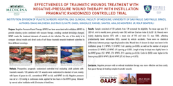Thumbnail for Effectiveness Of Traumatic Wounds Treatment With Negative-pressure Wound Therapy With Instillation: Pragmatic Randomized Control Trial