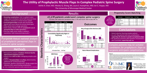 Preview of The Utility Of Prophylactic Muscle Flaps In Complex Pediatric Spine Surgery