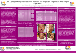 Thumbnail for Cleft Lip Repair Compared Between Inpatient And Outpatient Surgeries: A Multi-surgeon Experience