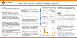 Thumbnail for Effectiveness Of Topical Negative Pressure Dressing On Patient Outcomes In Plastic And Reconstructive Surgery