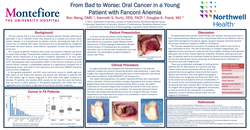 Preview of From Bad to Worse: Oral Cancer in a Young Patient with Fanconi Anemia