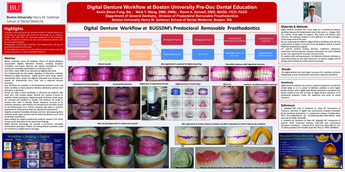 Preview of Digital Denture Workflow at Boston University Pre-Doc Dental Education