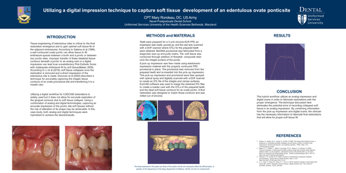 Preview of “Utilizing a digital impression technique to capture soft tissue development of an edentulous ovate pontic site”