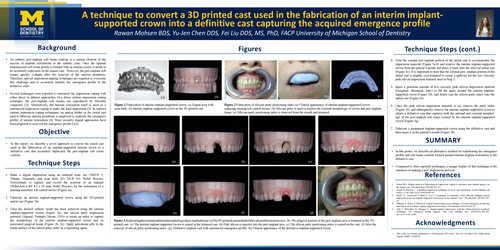 Preview of A Technique to Convert a Three-Dimensionally Printed Cast Used in the Fabrication of an Interim Implant-Supported Crown to a Definitive Cast Capturing the Acquired Emergence profile.