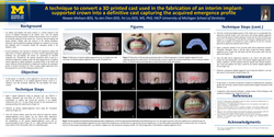 Thumbnail for A Technique to Convert a Three-Dimensionally Printed Cast Used in the Fabrication of an Interim Implant-Supported Crown to a Definitive Cast Capturing the Acquired Emergence profile.