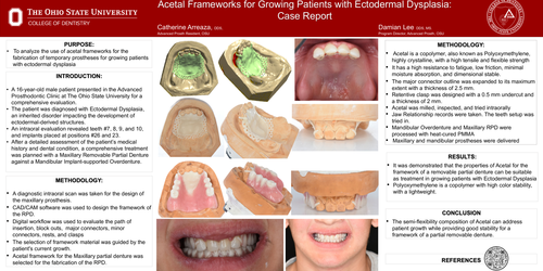 Preview of Acetal Frameworks for Growing Patients with Ectodermal Dysplasia: Case Report