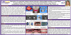 Thumbnail for Fabrication of a zygomatic implant-retained obturator utilizing digital workflow: A Case Report