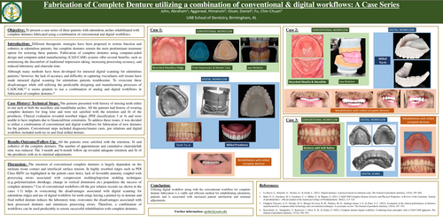 Preview of Fabrication of Complete Denture utilizing a combination of conventional & digital workflows: A Case Series