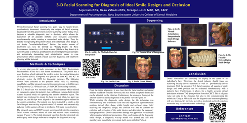 Preview of 3D-Facial Scanning for Diagnosis of Ideal Smile Designs and Occlusion