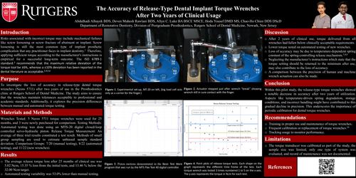 Preview of The Accuracy of Release-Type Dental Implant Torque Wrenches After Two Years of Clinical Usage