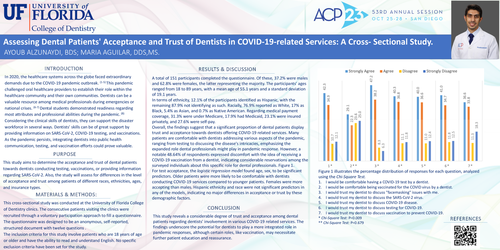 Preview of Assessing Dental Patients' Acceptance and Trust of Dentists in COVID-19-related Services: A Cross-Sectional study