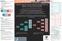 Thumbnail for PREOPERATIVE MAGNETIC RESONANCE IMAGING DOES MODIFY SPINAL CORD STIMULATOR TRIAL PROGRESSION AND PLANNING