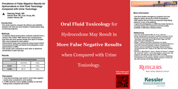 Thumbnail for PREVALENCE OF FALSE NEGATIVE RESULTS FOR HYDROCODONE IN ORAL FLUID TOXICOLOGY COMPARED WITH URINE TOXICOLOGY