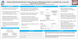 Thumbnail for UTILIZING A DIFFERENTIAL SPINAL BLOCKADE IN CHRONIC PELVIC PAIN TO DIFFERENTIATE NOCICEPTIVE VS. SYMPATHETIC PAIN: A CASE SERIES