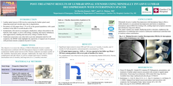 Thumbnail for POST-TREATMENT RESULTS OF LUMBAR SPINAL STENOSIS USING MINIMALLY INVASIVE LUMBAR DECOMPRESSION WITH INTERSPINOUS SPACER