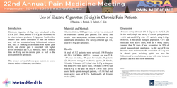 Thumbnail for USE OF E-CIG IN CHRONIC PAIN PATIENTS