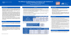 Thumbnail for THE EFFICACY OF RADIOFREQUENCY NEUROTOMY IN THE TREATMENT OF THORACIC T4-T8 FACET-RELATED PAIN.