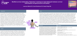 Thumbnail for CERVICAL SIDEBENDING “ DISTRACTION” TECHNIQUE TO HELP DISTINGUISH BETWEEN CERVICAL RADICULOPATHY AND GLENOHUMERAL ARTHROPATHY