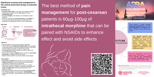 Preview of OPIOID POST-CESAREAN PAIN MANAGEMENT IN THE CONTEXT OF PRECISION DOSING: A SYSTEMATIC REVIEW