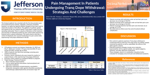 Preview of PAIN MANAGEMENT IN PATIENTS UNDERGOING TRANQ DOPE WITHDRAWAL: STRATEGIES AND CHALLENGES