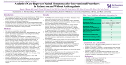 Thumbnail for ANALYSIS OF THE CASE REPORTS OF SPINAL HEMATOMA AFTER INTERVENTIONAL PAIN PROCEDURES IN PATIENTS ON AND WITHOUT ANTICOAGULANTS