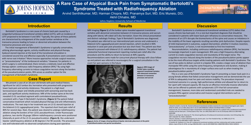 Preview of A RARE CASE OF ATYPICAL BACK PAIN FROM SYMPTOMATIC BERTOLOTTI’S SYNDROME TREATED WITH RADIOFREQUENCY ABLATION