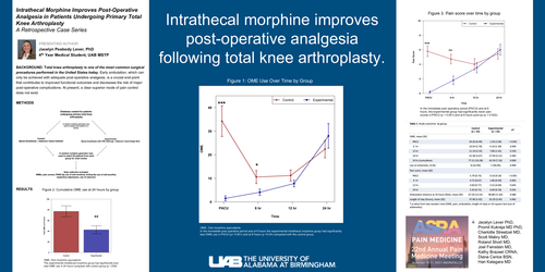 Preview of INTRATHECAL MORPHINE IMPROVES POST-OPERATIVE ANALGESIA IN PATIENTS UNDERGOING TOTAL KNEE ARTHROPLASTY: A RETROSPECTIVE CASE SERIES