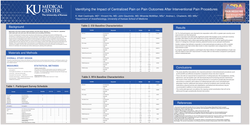 Thumbnail for IDENTIFYING THE IMPACT OF CENTRALIZED PAIN ON PAIN OUTCOMES AFTER INTERVENTIONAL PAIN PROCEDURES
