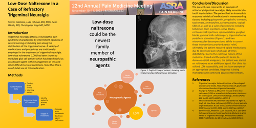 Preview of LOW-DOSE NALTREXONE IN A CASE OF REFRACTORY TRIGEMINAL NEURALGIA