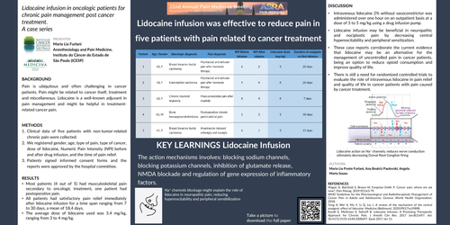 Preview of LIDOCAINE INFUSION IN ONCOLOGIC PATIENTS FOR CHRONIC PAIN MANAGEMENT POST CANCER TREATMENT