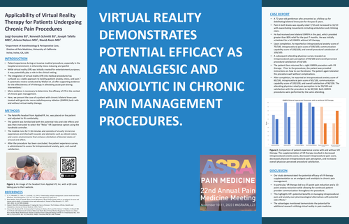 Preview of APPLICABILITY OF VIRTUAL REALITY THERAPY FOR PATIENTS UNDERGOING CHRONIC PAIN PROCEDURES