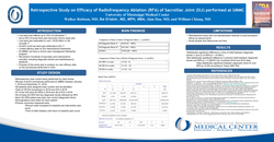 Thumbnail for RETROSPECTIVE STUDY ON EFFICACY OF RADIOFREQUENCY ABLATION (RFA) OF SACROILIAC JOINT (SIJ)