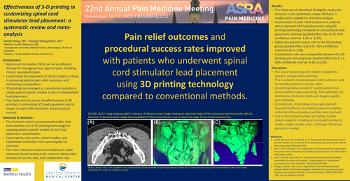 Preview of EFFECTIVENESS OF 3D PRINTING IN CUSTOMIZING SPINAL CORD STIMULATOR LEAD PLACEMENT: A SYSTEMATIC REVIEW AND META-ANALYSIS.