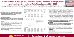 Thumbnail for TRENDS IN PRESCRIBING OPIOIDS, BENZODIAZEPINES, AND BOTH AMONG PATIENTS UNDERGOING INTERVENTIONAL PAIN PROCEDURES IN 2016-2019