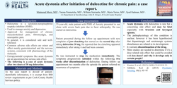 Thumbnail for ACUTE DYSTONIA AFTER INITIATION OF DULOXETINE FOR CHRONIC PAIN: A CASE REPORT