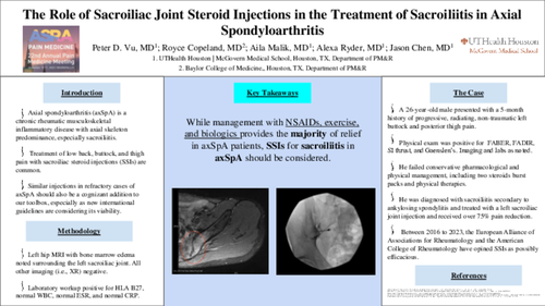 Preview of THE ROLE OF SACROILIAC JOINT STEROID INJECTION IN THE TREATMENT OF SACROILIITIS IN AXIAL SPONDYLOARTHRITIS