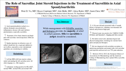 Thumbnail for THE ROLE OF SACROILIAC JOINT STEROID INJECTION IN THE TREATMENT OF SACROILIITIS IN AXIAL SPONDYLOARTHRITIS