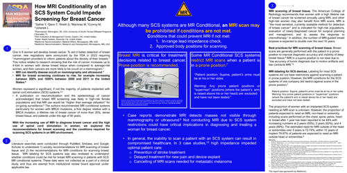 Preview of HOW MRI CONDITIONALITY OF AN SCS SYSTEM COULD IMPEDE SCREENING FOR BREAST CANCER
