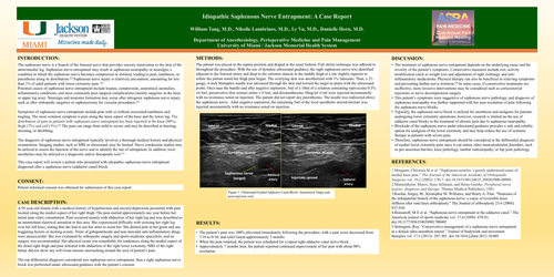 Preview of IDIOPATHIC SAPHENOUS NERVE ENTRAPMENT: A CASE REPORT
