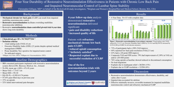 Thumbnail for FOUR-YEAR DURABILITY OF RESTORATIVE NEUROSTIMULATION EFFECTIVENESS IN PATIENTS WITH CHRONIC MECHANICAL LOW BACK PAIN