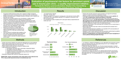 Thumbnail for EVALUATION OF PSYCHOSOCIAL RISK FACTORS FOR PERSISTENT OPIOID USE IN A TRAUMA PAIN CLINIC – A QUALITY IMPROVEMENT INITIATIVE